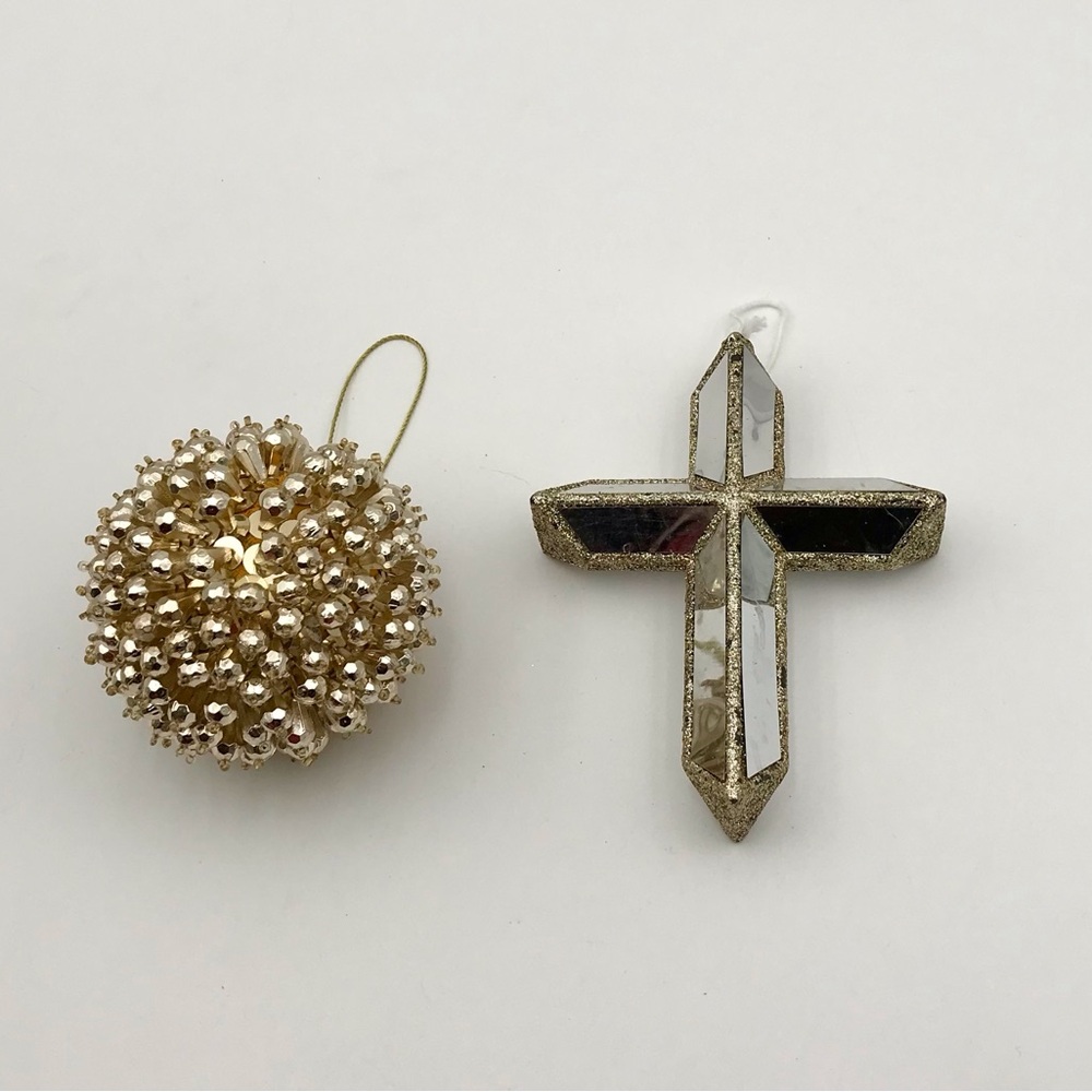 Zara Silver and Gold Holiday Ornaments